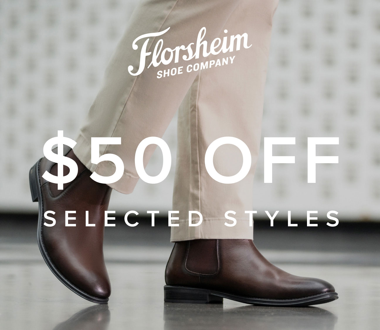 $50 off selected styles. Display images to learn more.