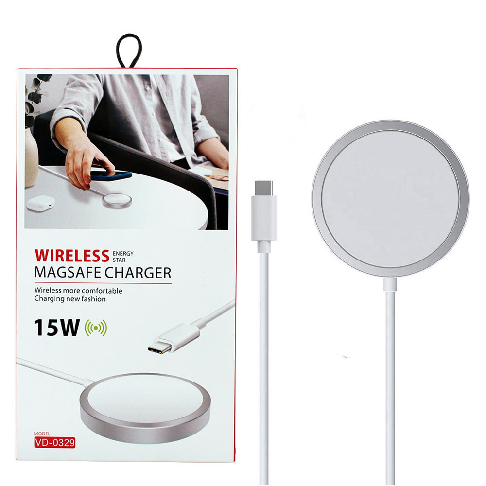 Ven-Dens 15W Wireless Charger for MagSafe Devices - White/Grey - £16.99 delivered