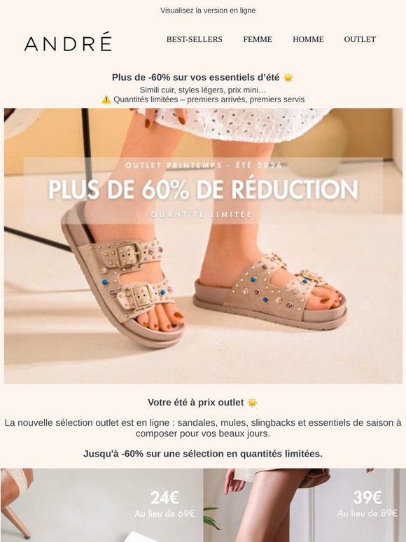 -60% : votre été à prix outlet commence maintenant