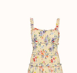 Enola Gather Midi Dress
