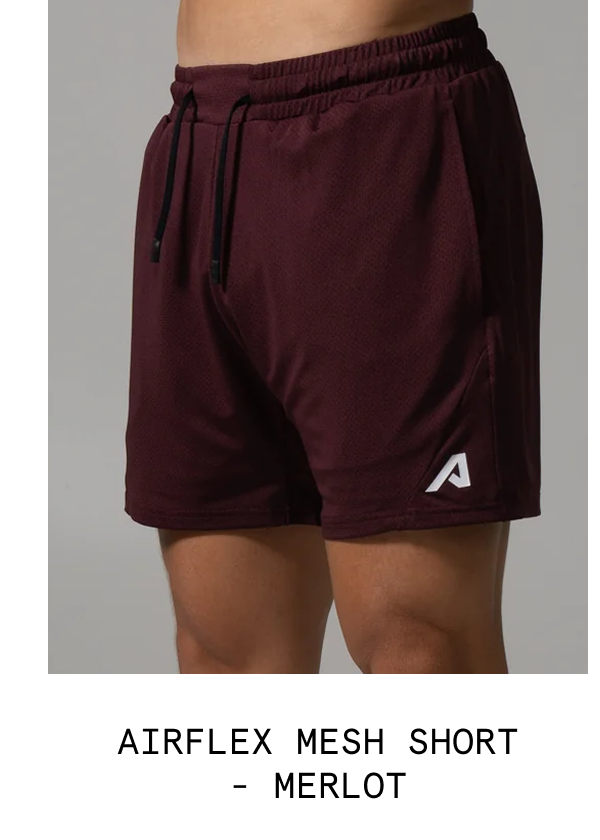 AIRFLEX MESH SHORT - MERLOT