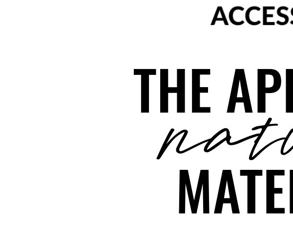 Accessories; The appeal of natural materials