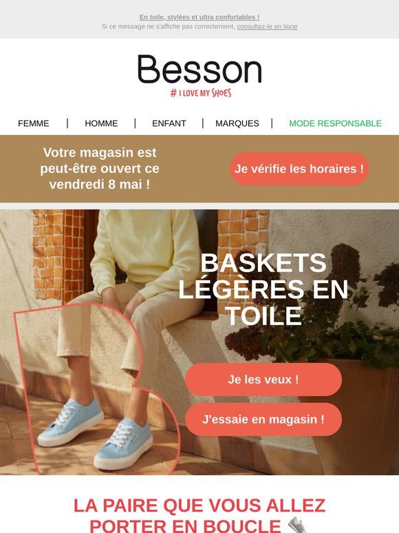 Les baskets légères à porter pour les beaux jours ☀️👟