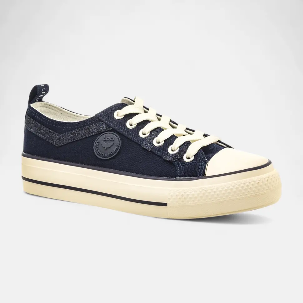 Baskets en toile Femme bleu marine