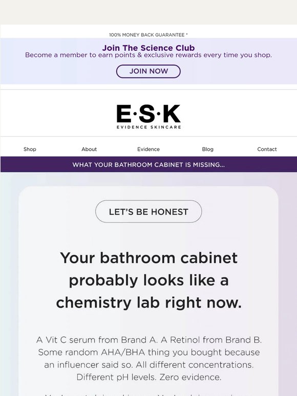What your bathroom cabinet is missing…