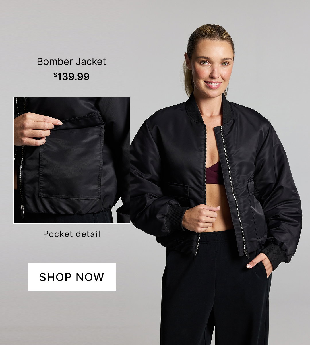Bomber Jacket $139.99