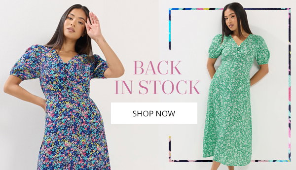 Floral puff sleeve dress