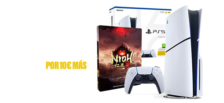 Consola PS5 + Nioh 3 Steelbook Edition por 10€ más