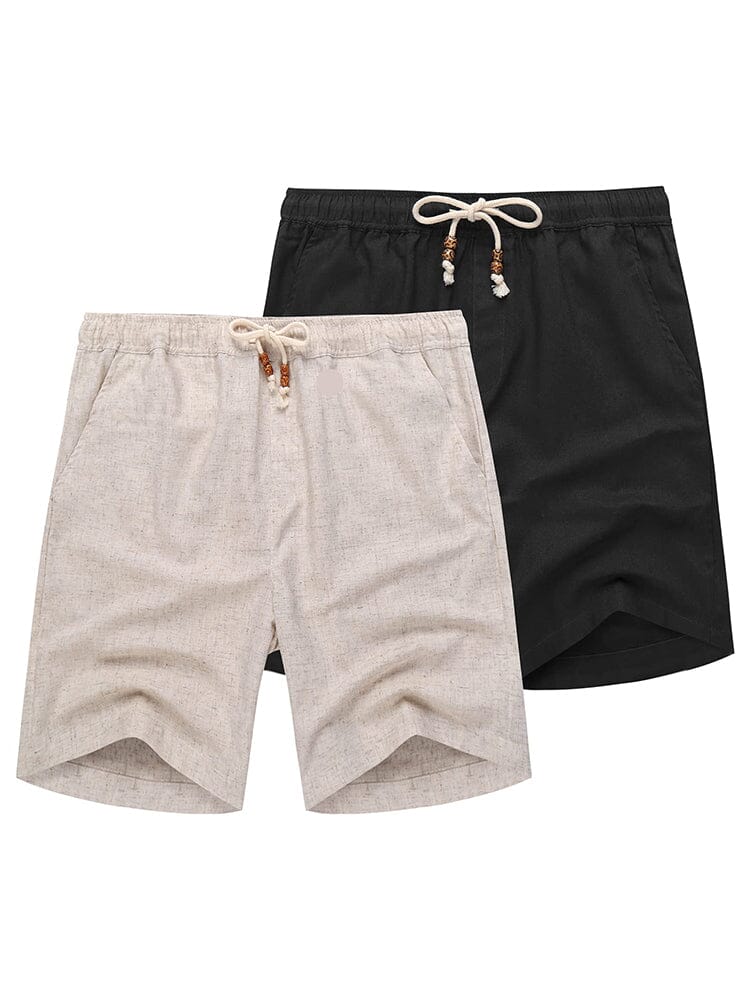 Image of Casual 2-Piece Linen Holiday Shorts (Us Only)