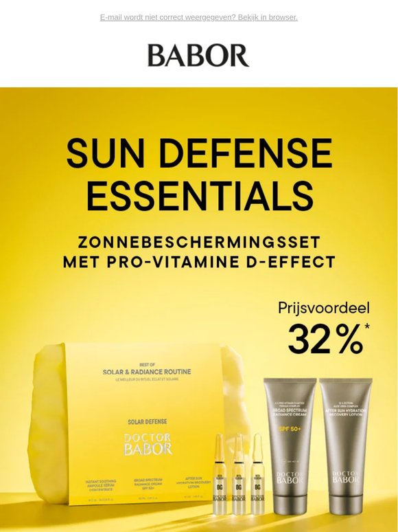 Haal nu de Solar & Radiance Routine Set met tasje in huis! 💛