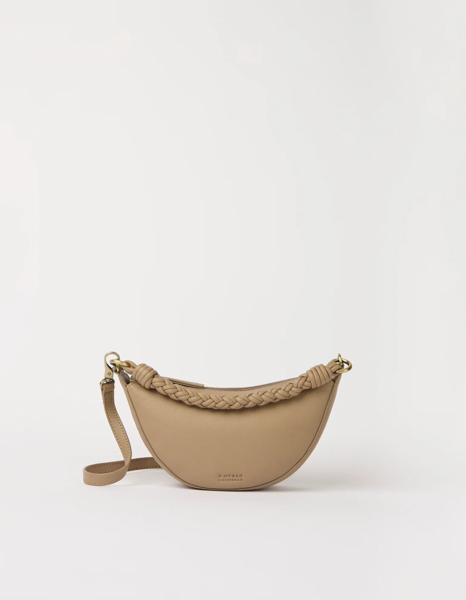Image of Leo Mini Twisted Handle - Dark Sand Soft Grain Leather