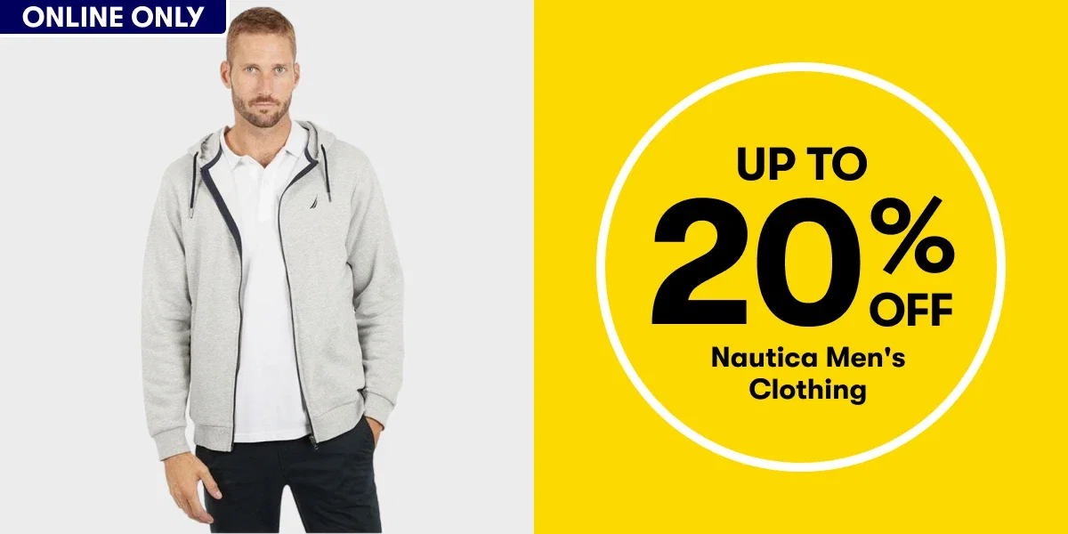 UP TO 20% OFF Nautica Men's Clothing | ONLINE ONLY