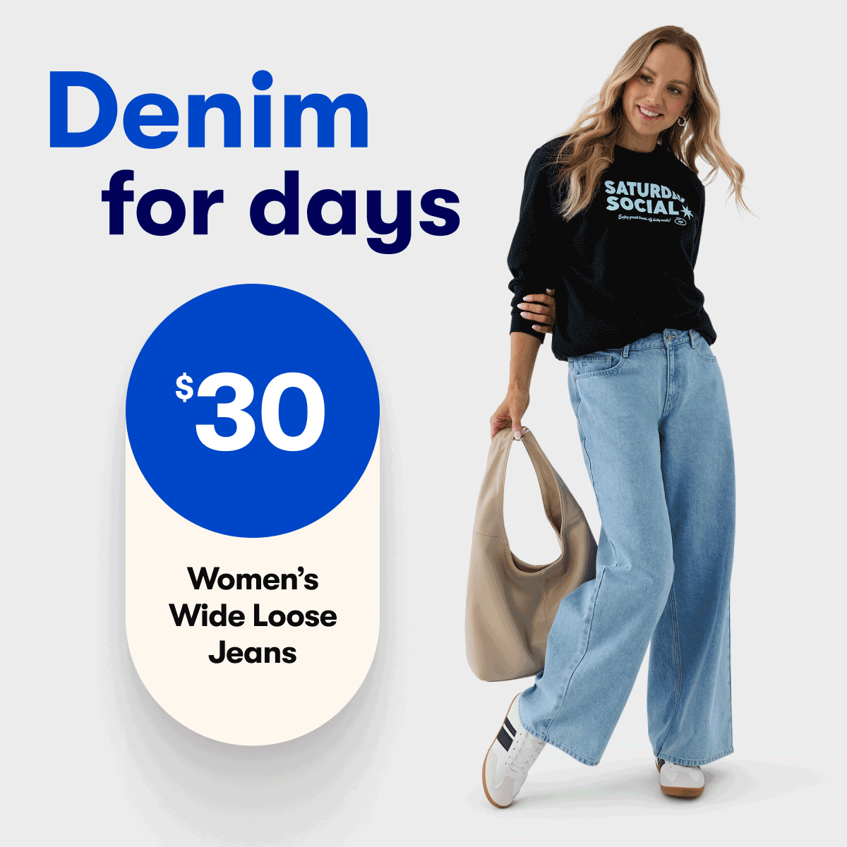 Denim for days | $30 Men’s Baggy & Women’s Wide Loose Jeans | $20 Kids Moto Jeans & Kids Bow Print Pants