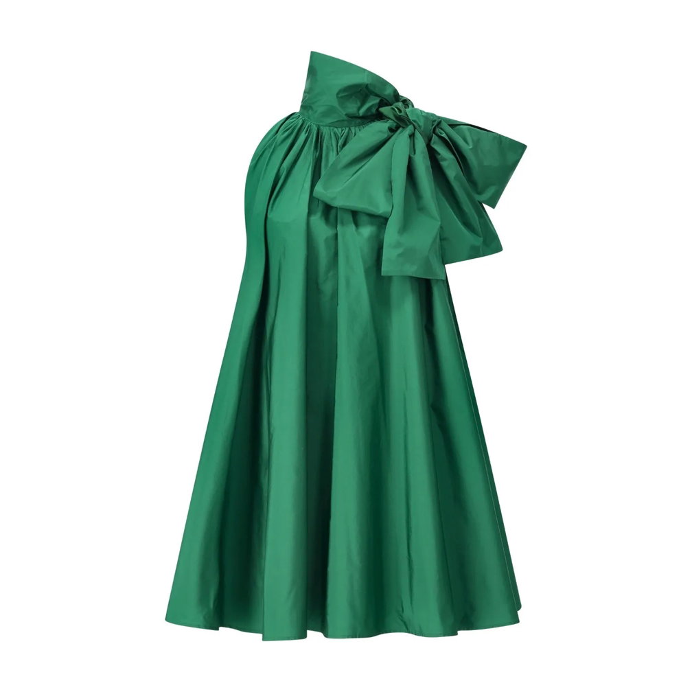 Max Mara Cocktailkleid Beber mit Seide grün