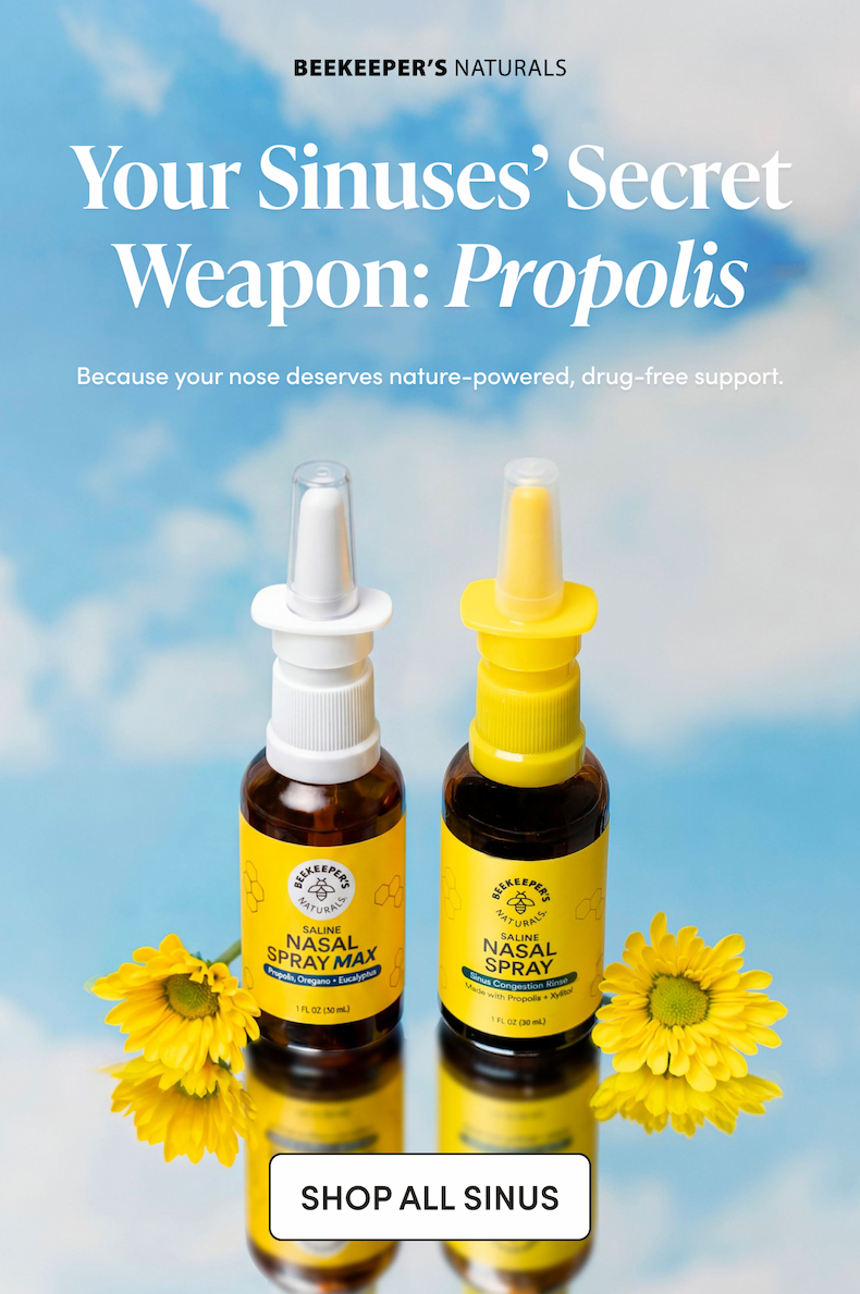 Your Sinus Secret Weapon…Propolis Because your nose deserves nature-powered, drug-free support.