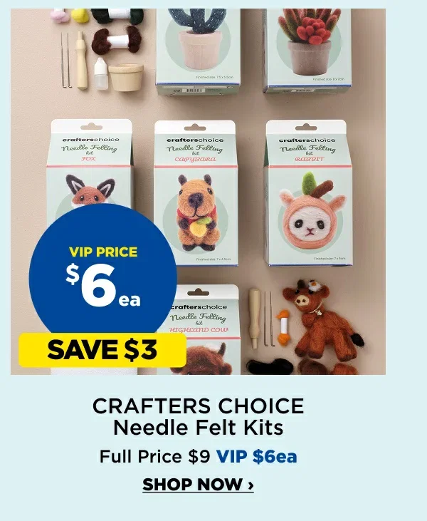 Crafter Choice Needle Felt Kits