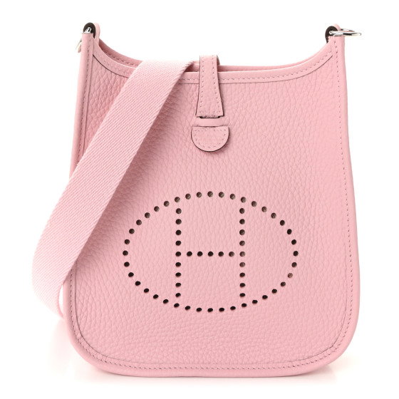 HERMES Taurillon Clemence Evelyne TPM Rose Sakura