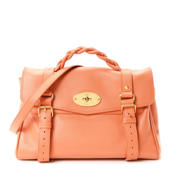MULBERRY Heavy Grain Medium Alexa Peach