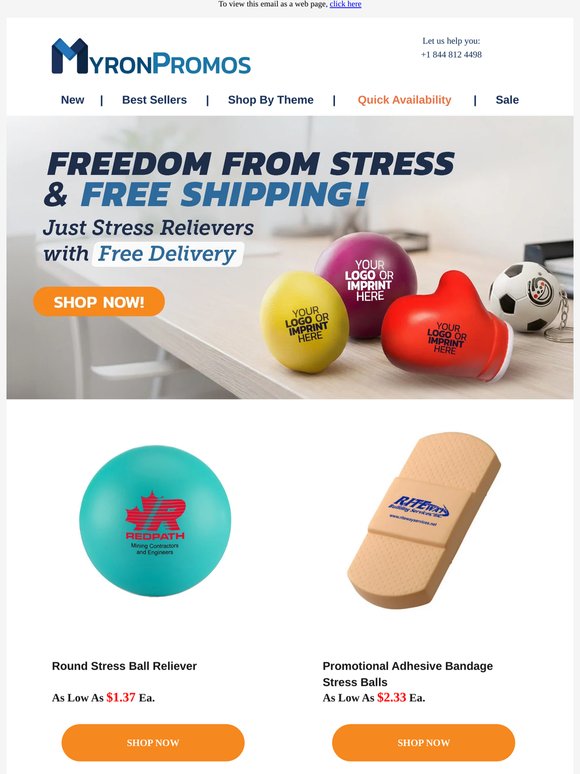 Relieve Stress And Save With Free Shipping!