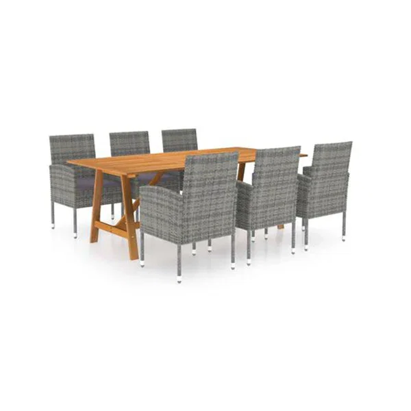 Grey Garden Dining Set 7 Piece