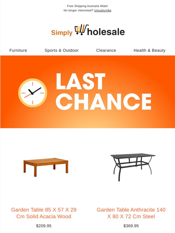 Time to Save on New Clearance Items!