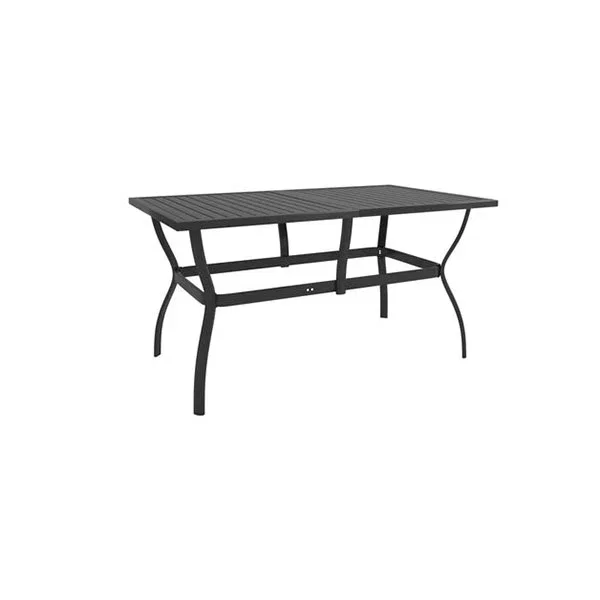 Garden Table Anthracite 140 X 80 X 72 Cm Steel