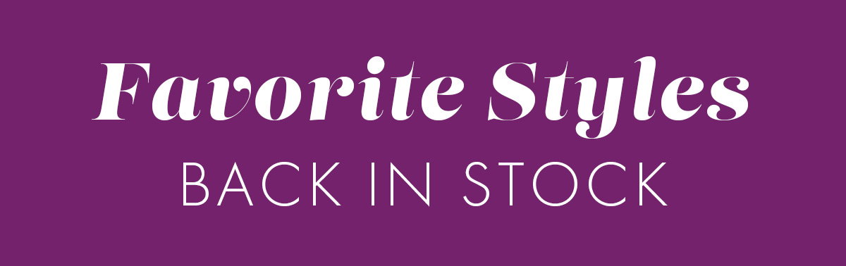 Back In Stock