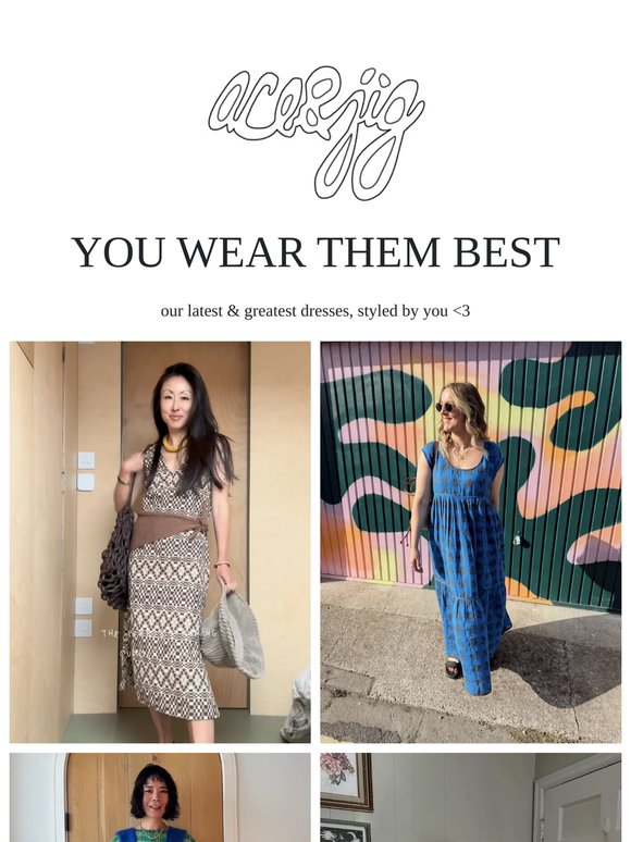 20% OFF DRESSES: how YOU wear our faves! 😍💌