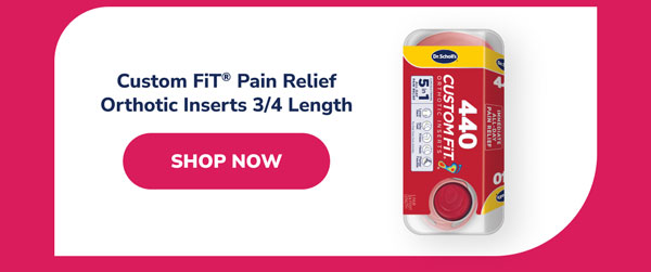 Custom FiT® Pain Relief Orthotic Inserts 3/4 Length | Shop Now