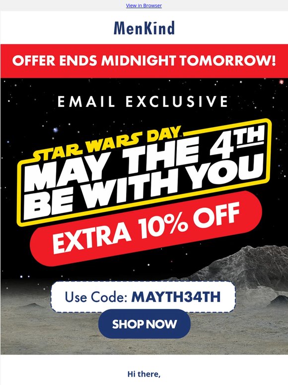 Ends Soon: Extra 10% Off Star Wars