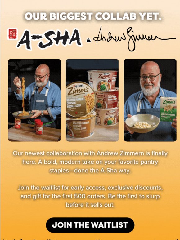 Our NEWEST Collab with Chef Andrew Zimmern 🍜✨