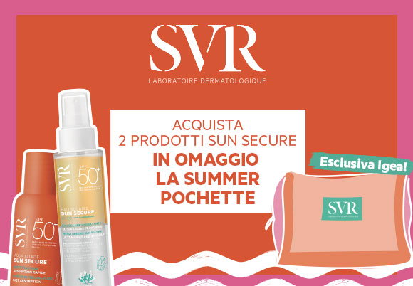 SVR - Acquista due prodotti Sun Secure in omaggio la pochette
