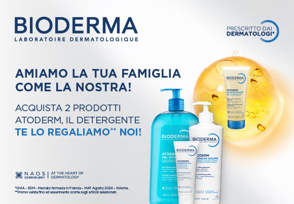 Bioderma - Acquista due pezzi della linea Atoderm e ricevi in omaggio Olio 100 ml