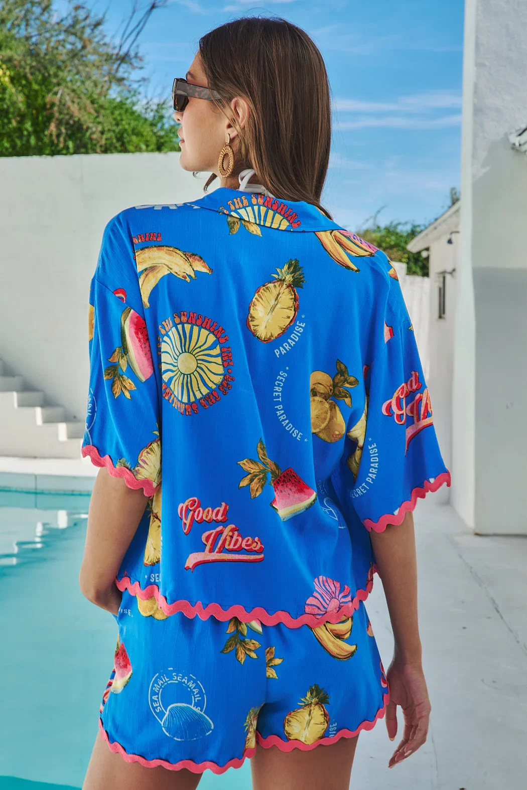Image of Alanie Tropical Marnie Button Up Shirt