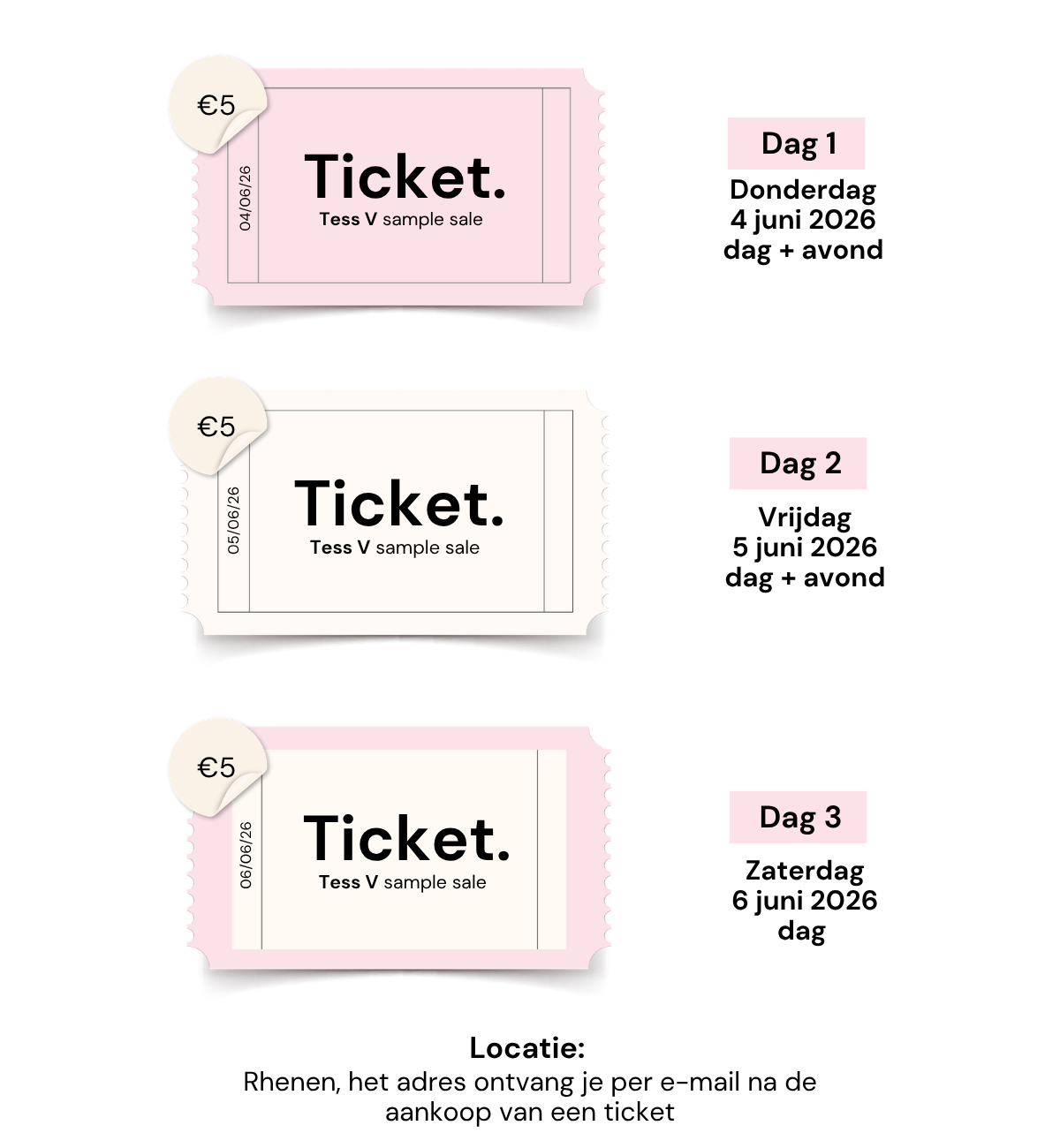 Tess V sample sale