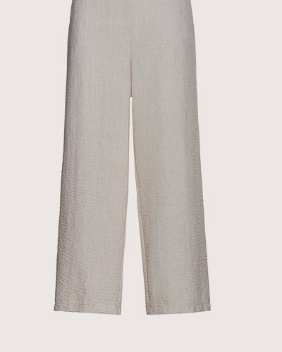 Hose, beige, gerade geschnitten, Produktansicht, Vorderansicht