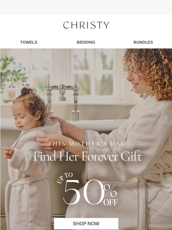 Last Chance - Up to 50% off the gifts she'll keep
