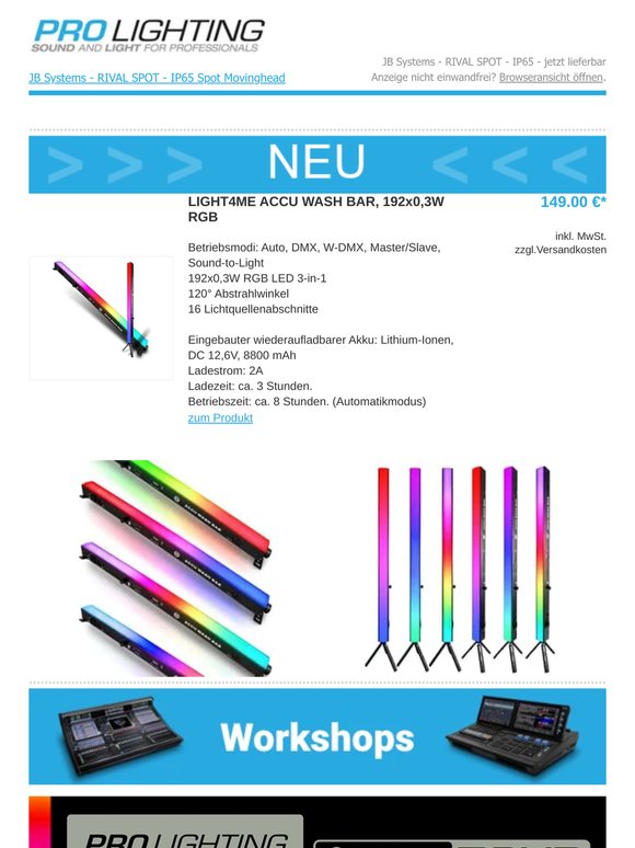 DEAL: Yamaha DXS / DXR-Serie | NEU: L4M ACCU WASH BAR | AlphaTheta-Tour 2026 - am 19. Mai in Aschheim
