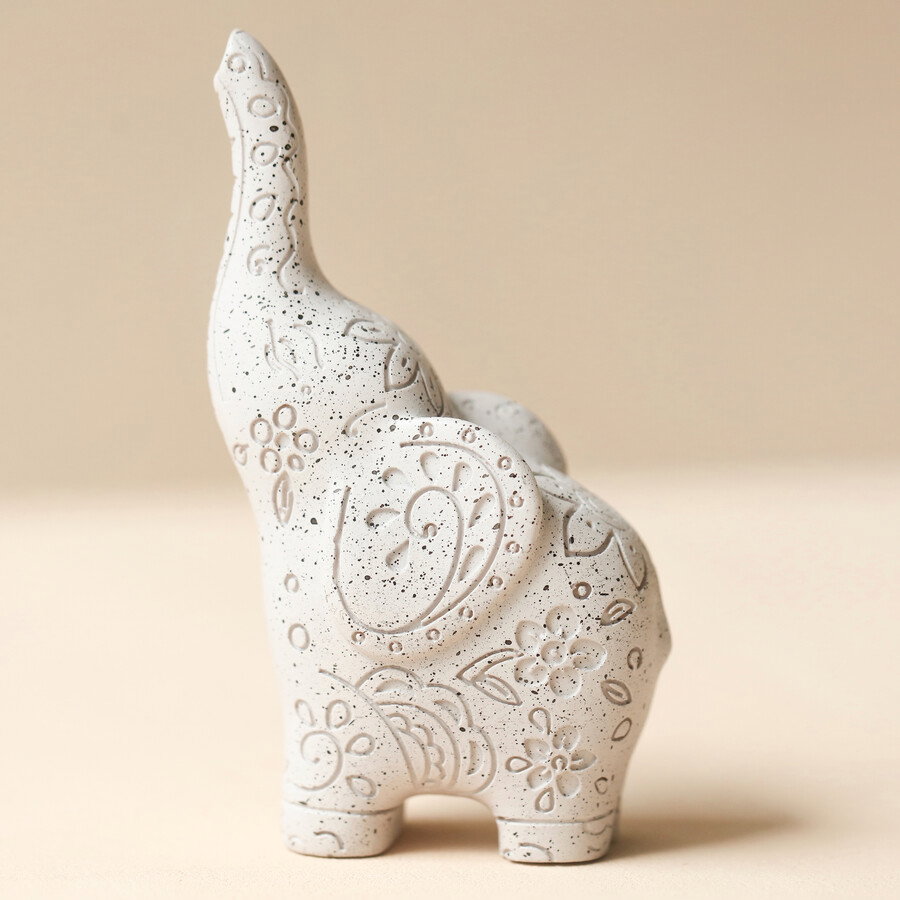 Image of Speckled Ceramic Elephant Ring Holder