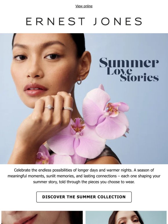 Summer love stories told in jewellery