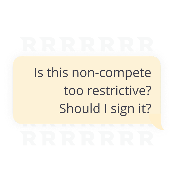 Is this non-compete too restrictive? Should I sign it?