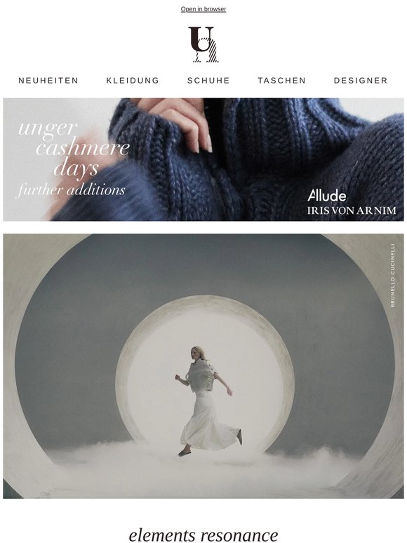 🌿 Elements Resonance | FURTHER ADDITIONS – UNGER CASHMERE DAYS