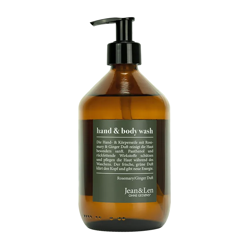 Image of Hand&Body Wash Rosemary/Ginger Glasflasche