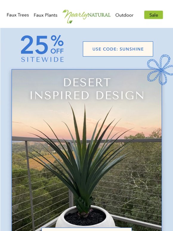 Desert-Inspired Design, Now 25% Off