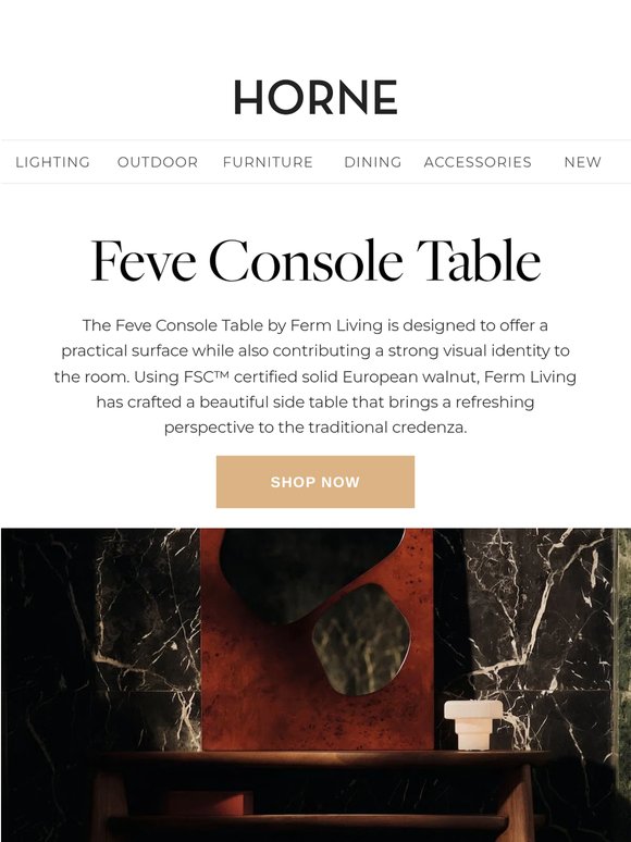 What's New: Feve Console from Ferm Living