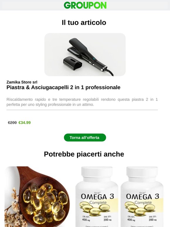 Piastra & Asciugacapelli 2 in 1 professionale non aspetterà per sempre ⏰