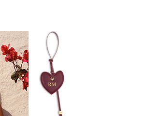 Amour Heart Bag Charm in Cherry