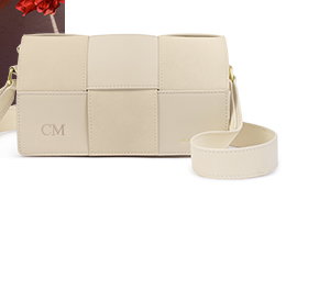Taya Suedette Crossbody Bag in Off White