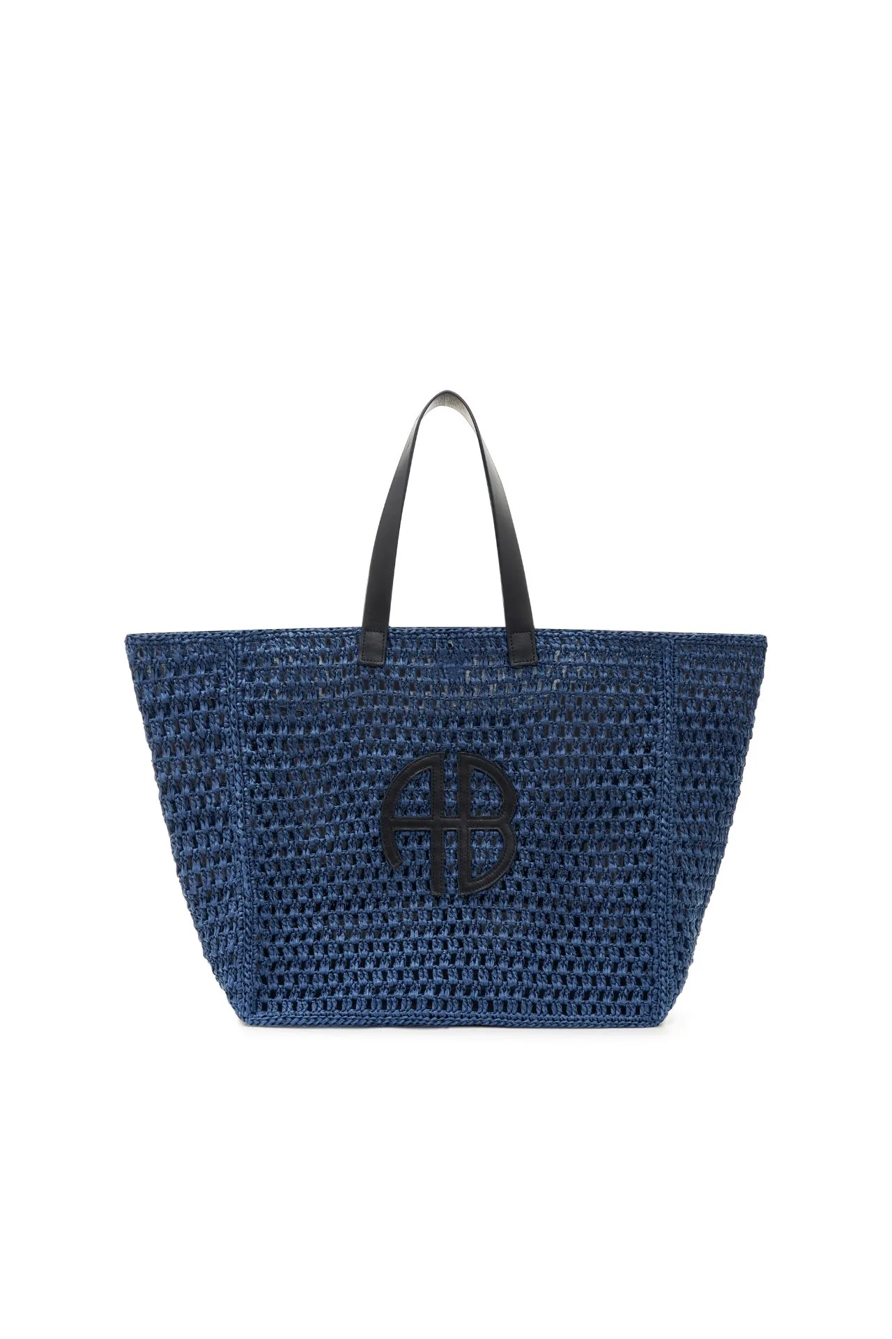 Image of Anine Bing Large Rio Tote Marine Blue