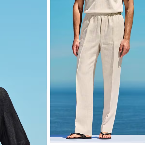 linen trousers